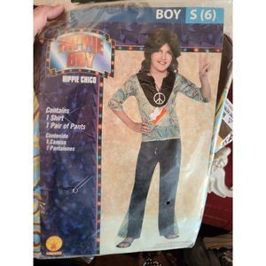 NEW HIPPIE BOY Kids HALLOWEEN COSTUME size 6